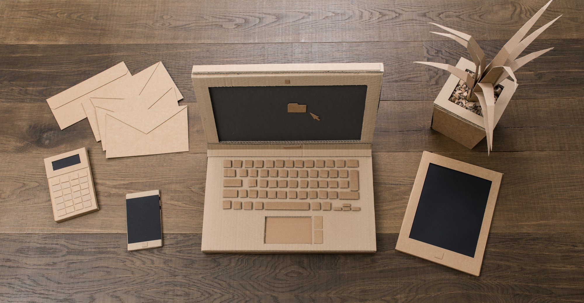 Creative eco friendly cardboard office